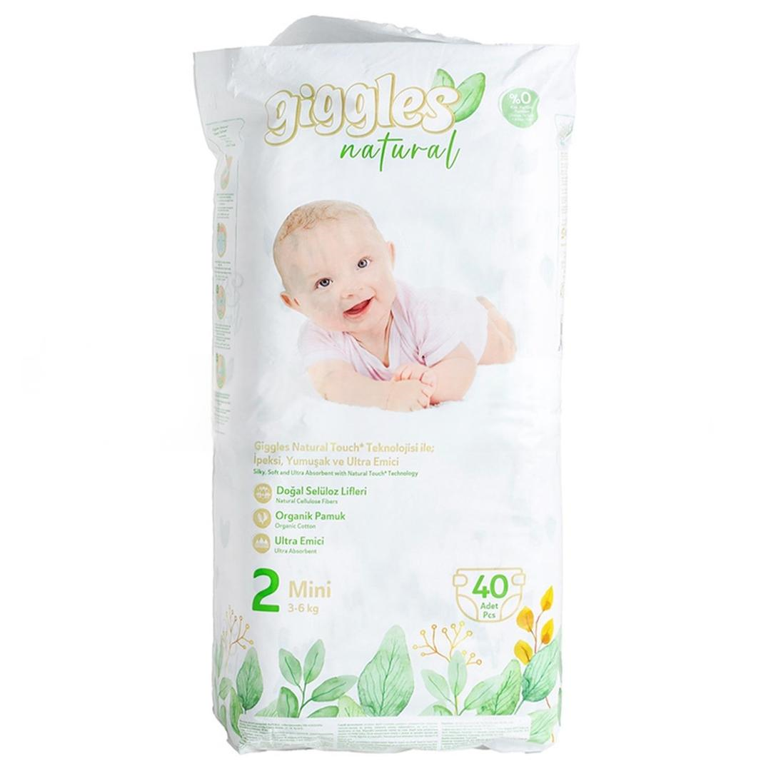 Giggles Natural Çocuk Bezi 3-6 kg No: 2 40'lı
