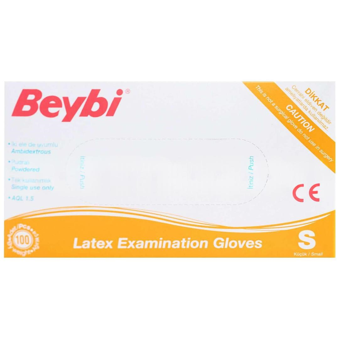 Beybi Latex Eldiven Pudralı Small 100'lü