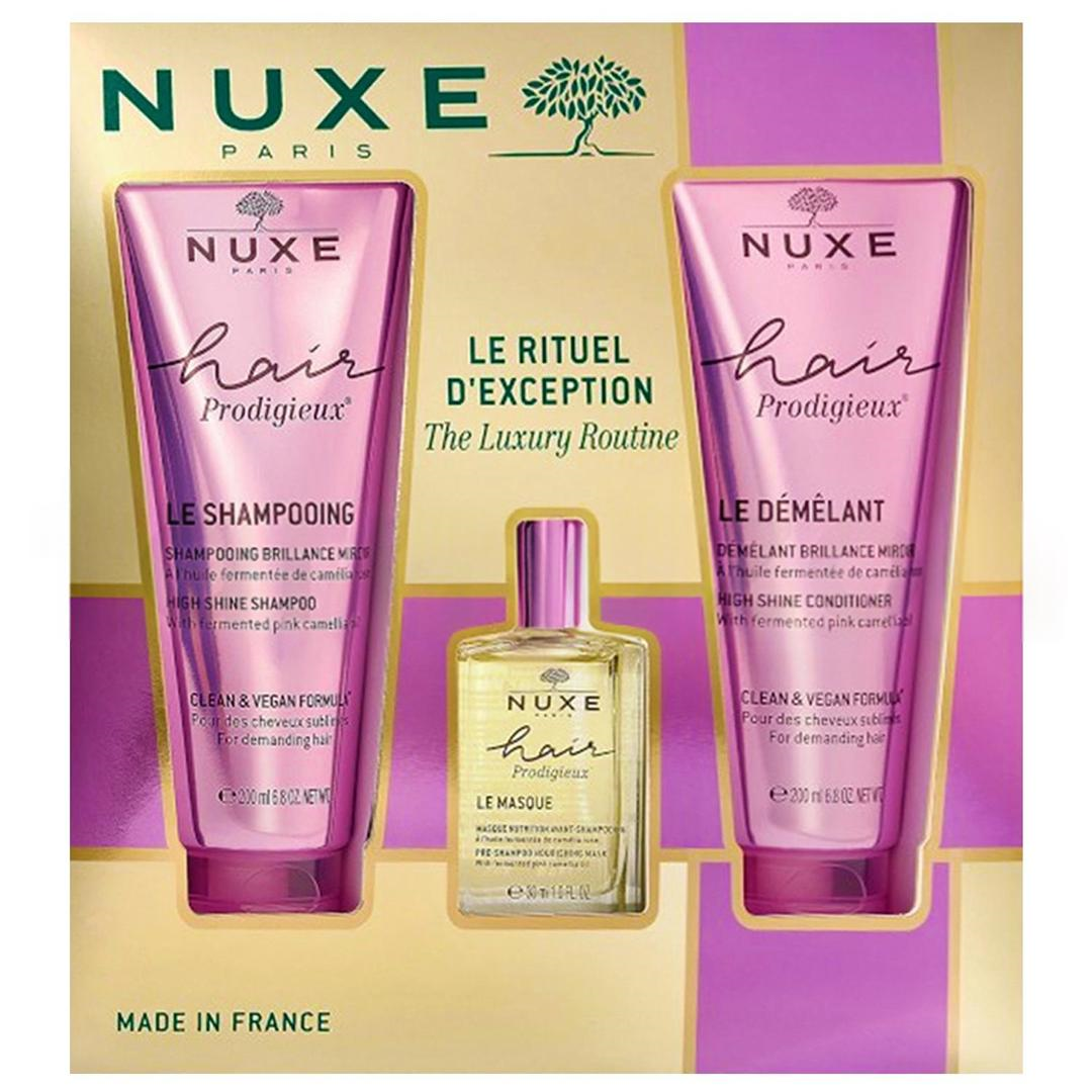 Nuxe Coffret Hair Prodigieux Maske 30 ml + Şampuan 200 ml + Saç Kremi 200 ml