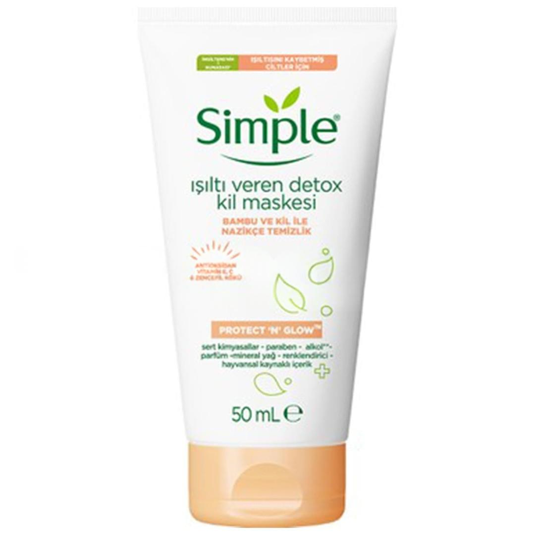 Simple Protect & Glow Kil Maskesi Detox Işıltı Veren 50 ml