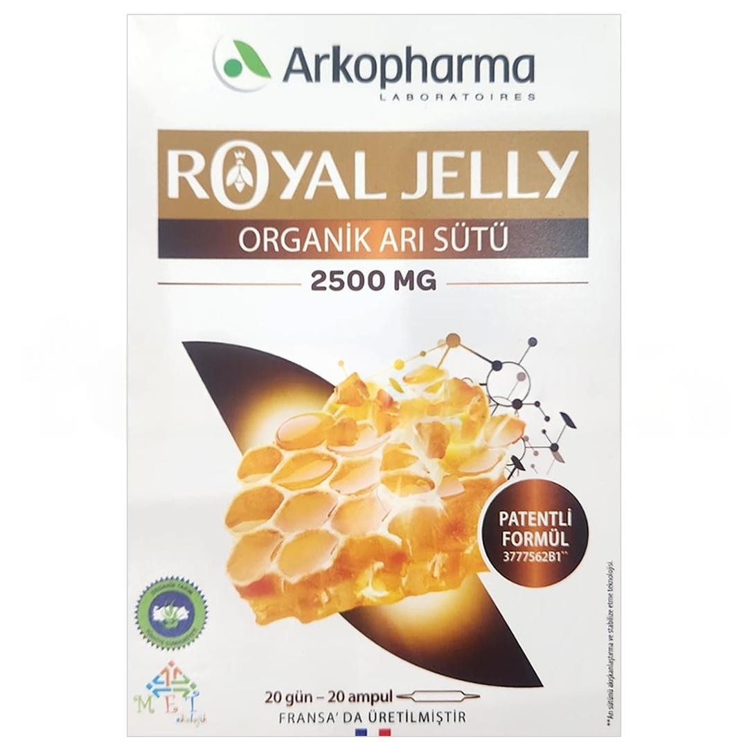 Arkopharma Royal Jelly Organık Arı Sütü 20 Ampul