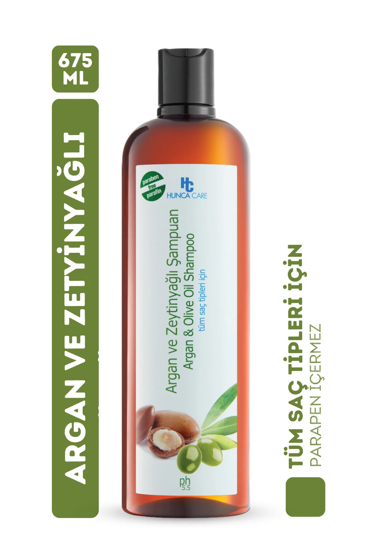 Hunca Care Argan ve Zeytinyağlı 675 ml Şampuan