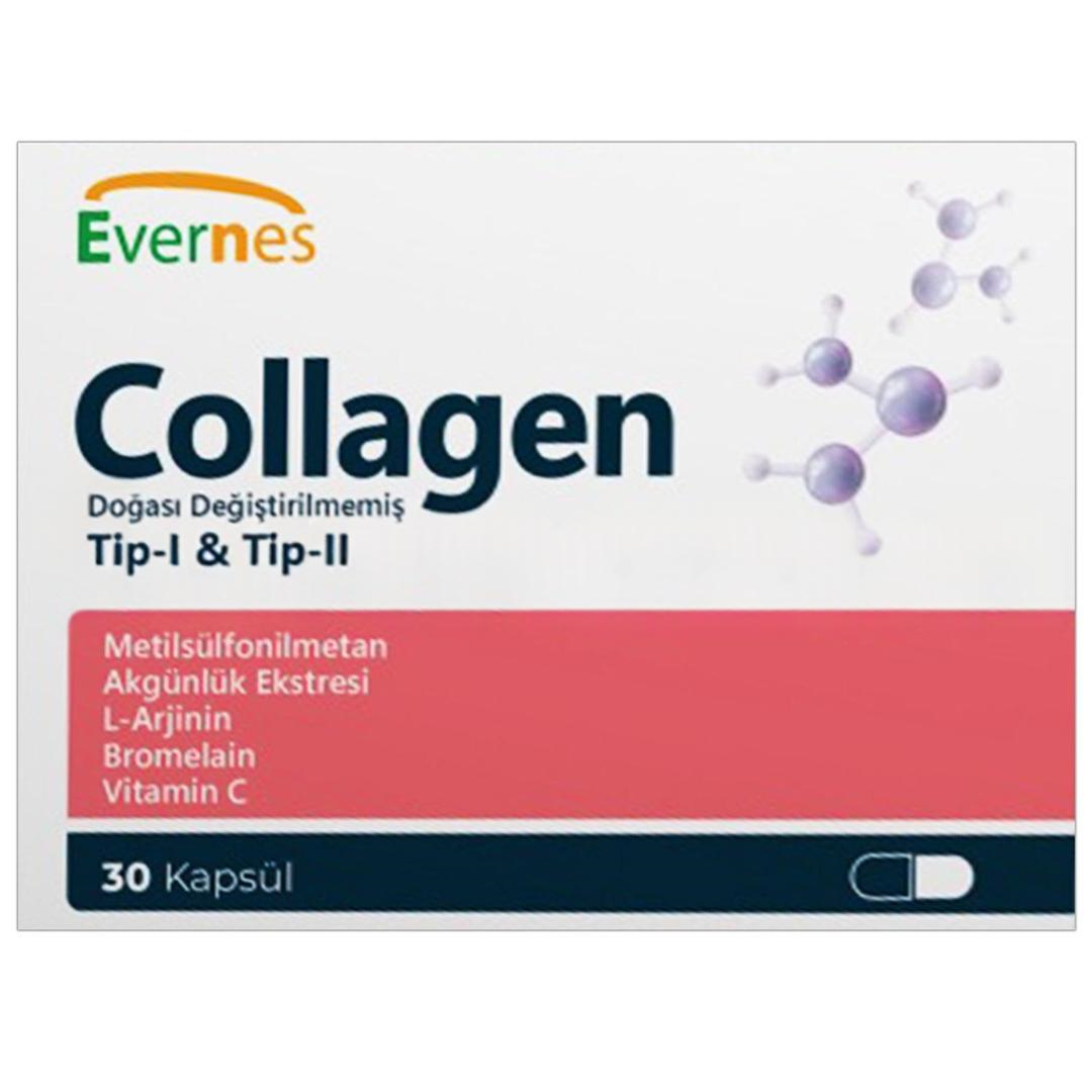 Evernes Tip I - II Collagen 30 Kapsül