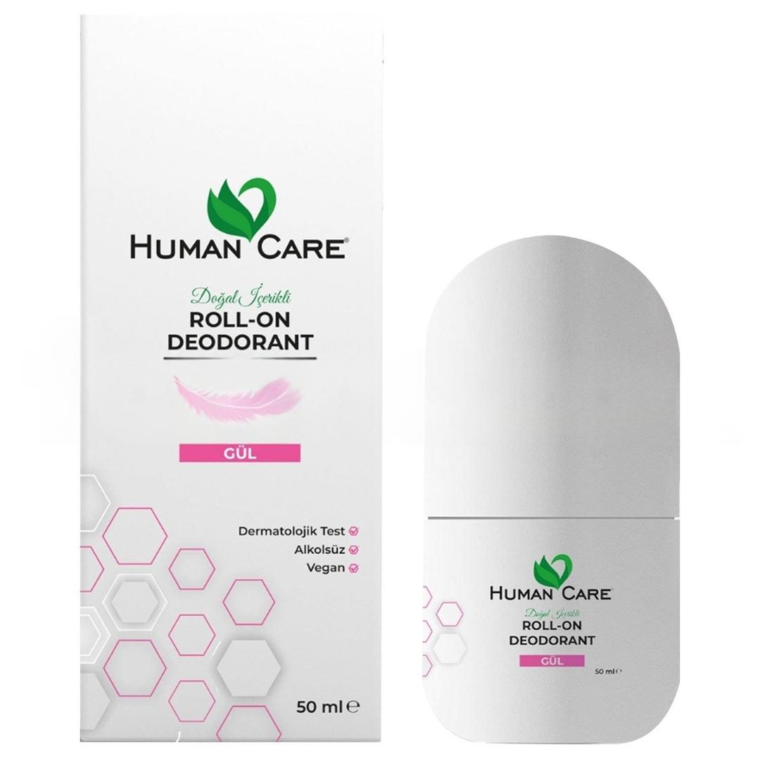 Human Care Doğal Roll-On Deodorant Gül Kokulu 50 ml