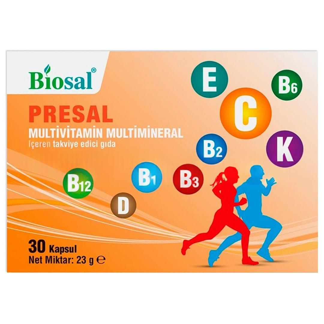 Biosal Presal Multivitamin Multimineral 30 Kapsül
