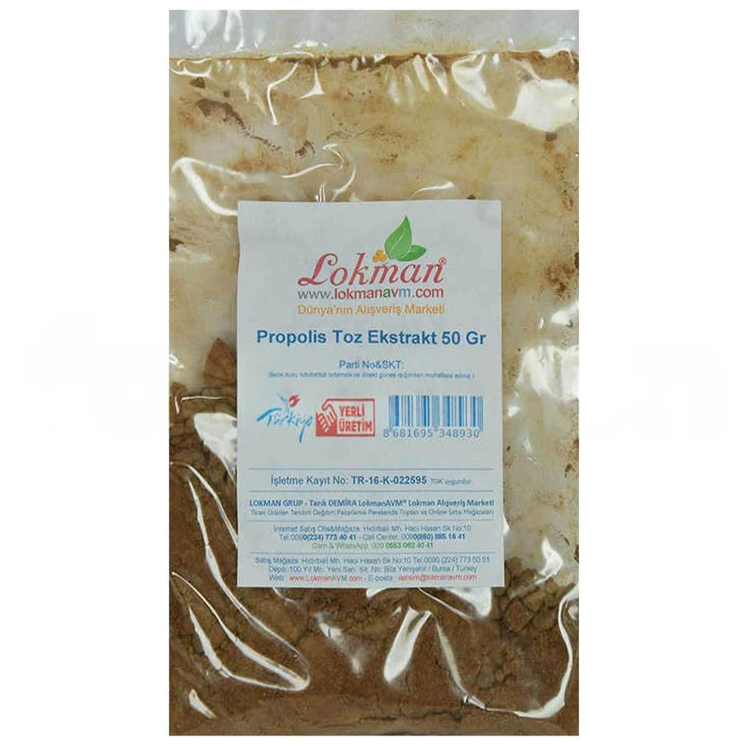 Lokmanavm Propolis Ekstrakt Öğütülmüş Toz 50 gr
