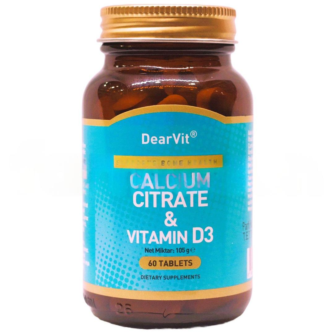 Dearvit Calcium Citrate with Vitamin D3 60 Tablet