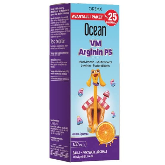 OCEAN VM ARGININ PS 150ML BALLI PORTAKAL AROMALI %25 İNDİRİM