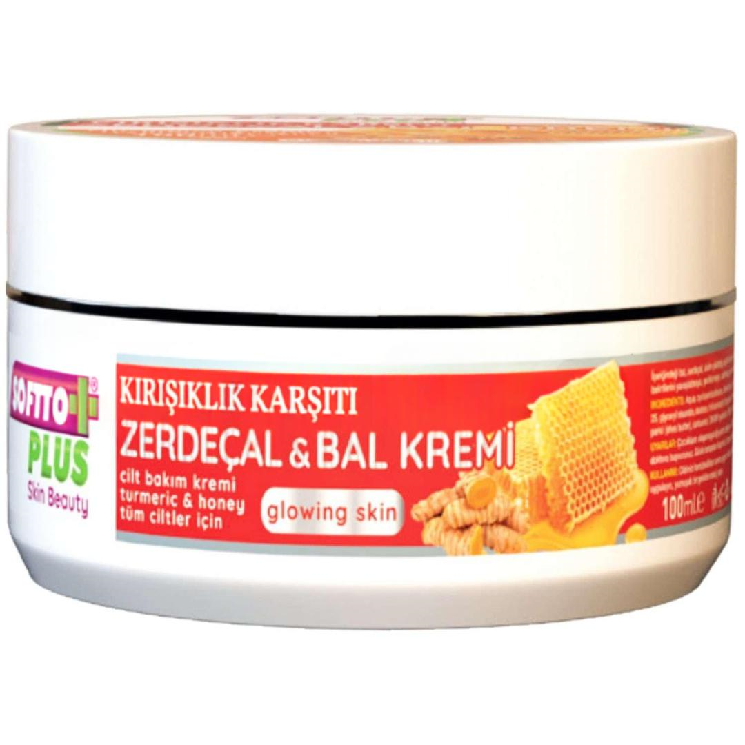 Softto Plus Kırışıklık Karşıtı Zerdeçal & Bal Kremi 100 ml