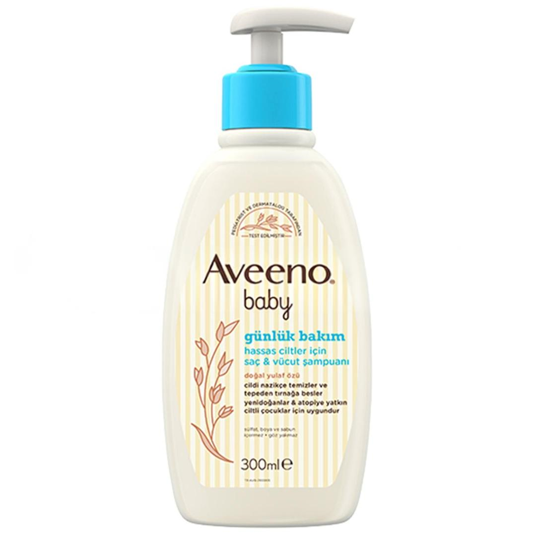 Aveeno Baby Günlük Bakım Hassas Ciltler İçin Saç ve Vücut Şampuanı 300 ml