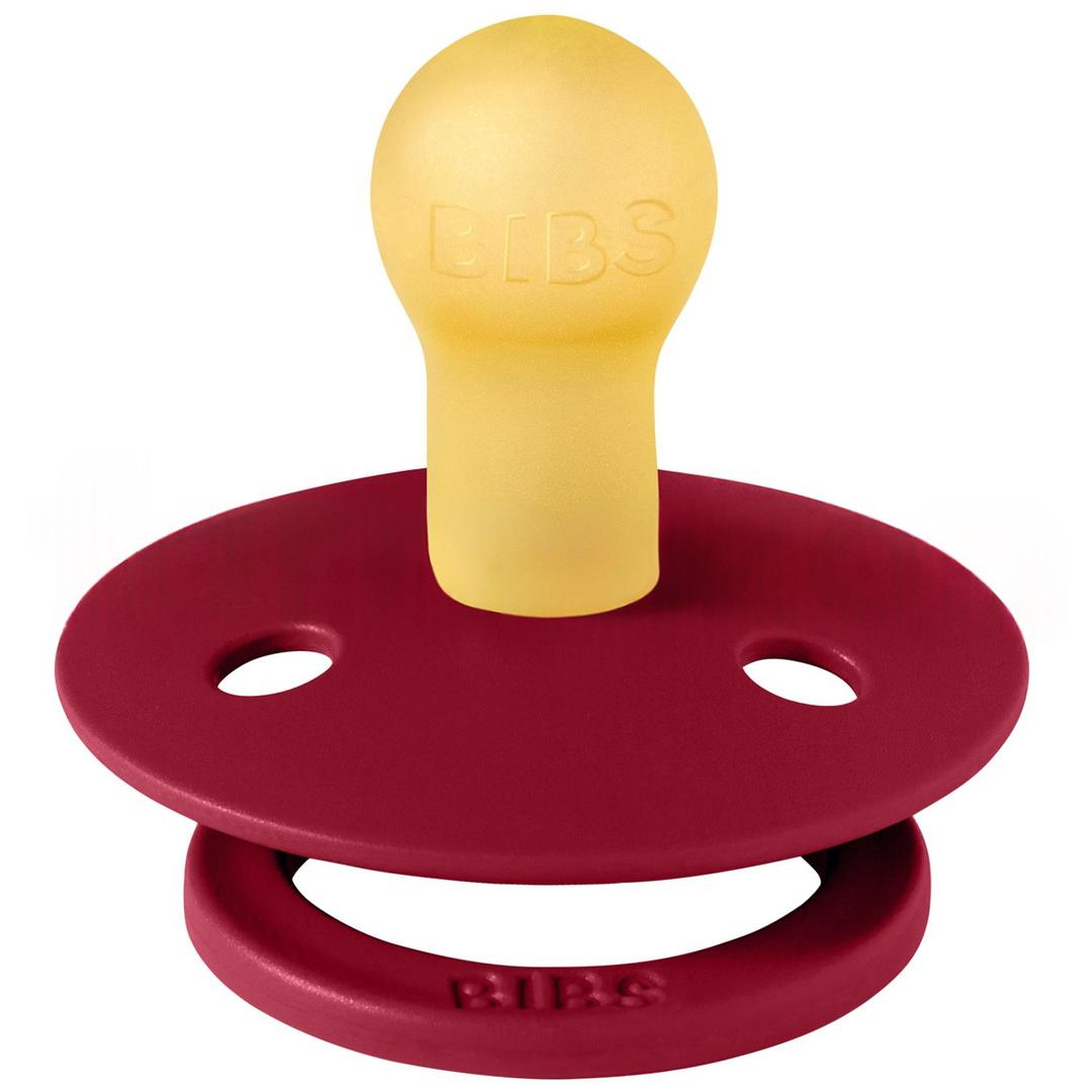 Bibs Colour Kauçuk 0-6 Ay Emzik - Ruby