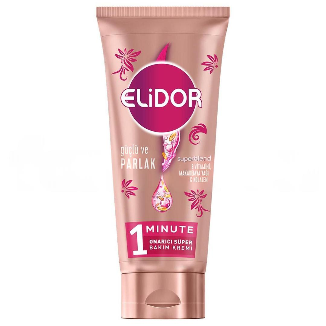 Elidor 1 Minute Güçlü ve Parlak Onarıcı Süper Bakım Saç Kremi 170 ml