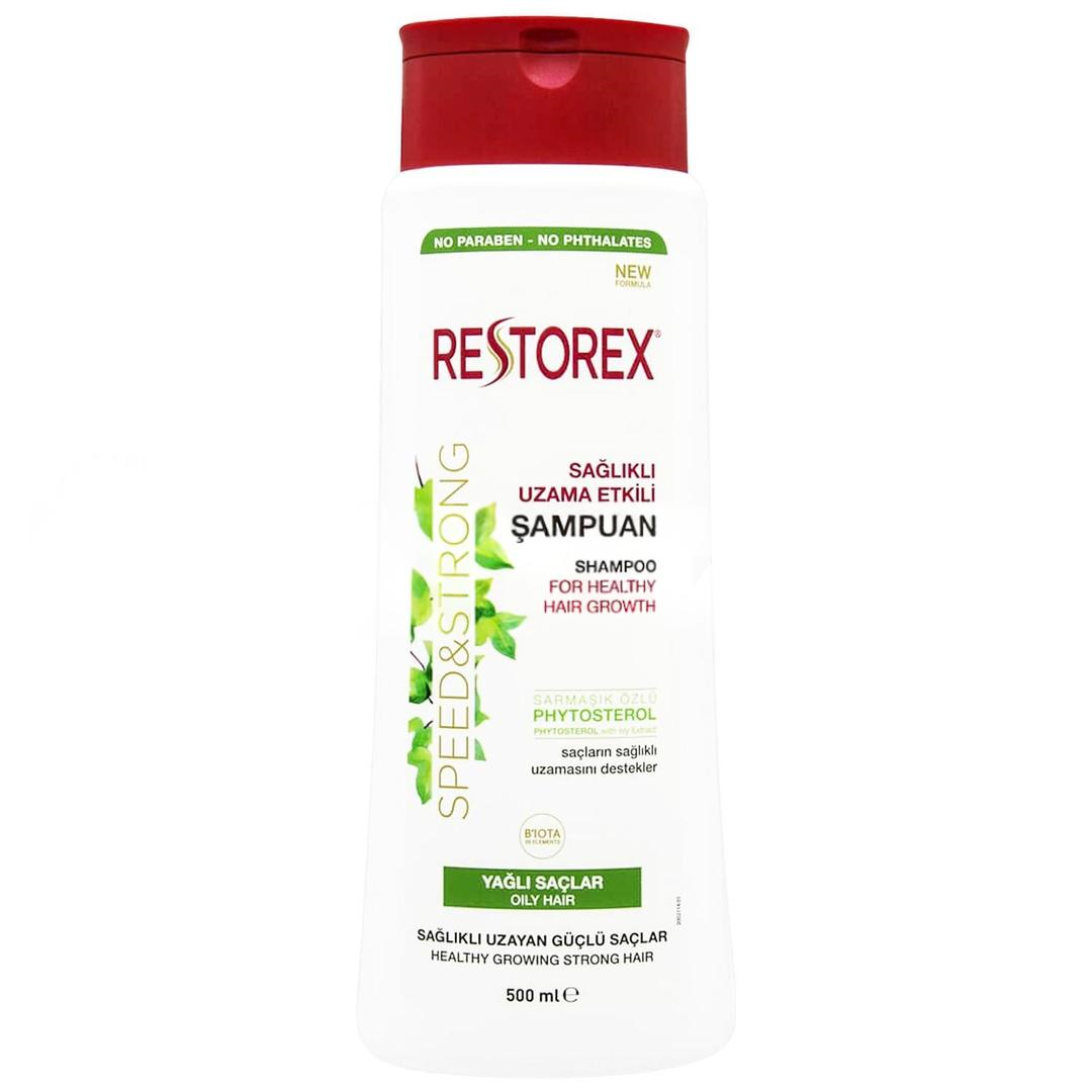 Restorex Sağlıklı Uzama Etkili Yağlı Saçlar İçin Şampuan 500 ml