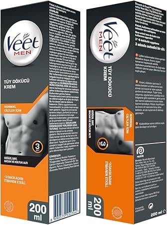 Veet Men 2x200 ml Erkeklere Özel Hassas Ciltler İçin Tüy Dökücü Krem