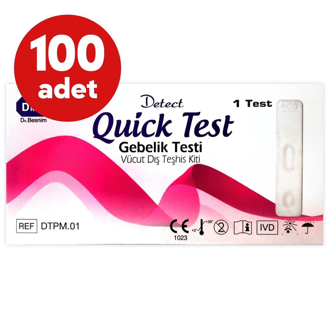Detect Quick Test Gebelik Testi - 100 Adet