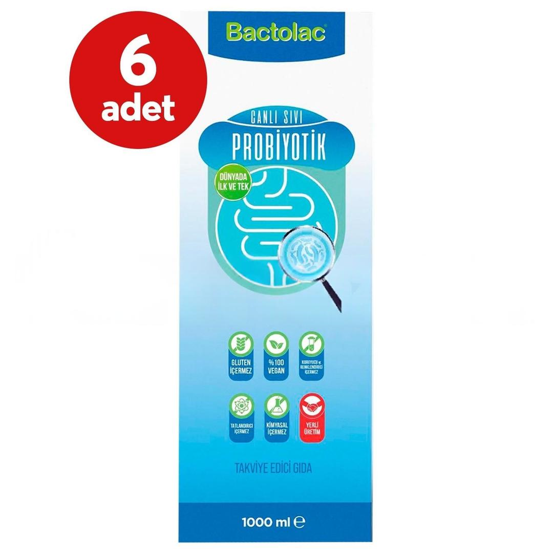 Bactolac Aktif Probiyotik Altılı Set 6 x 1000 ml