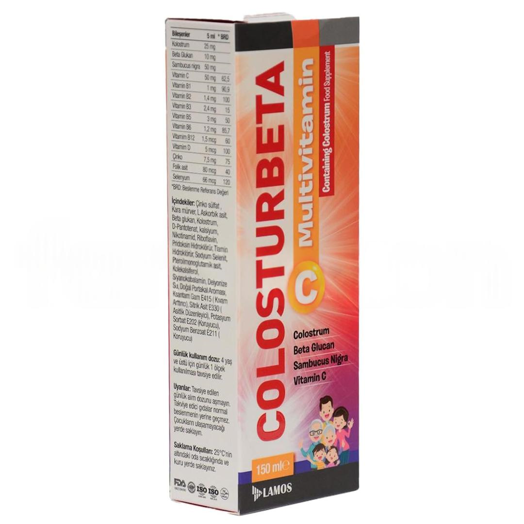 Colosturbeta Kolostrum İçeren Multivitamin 150 ml