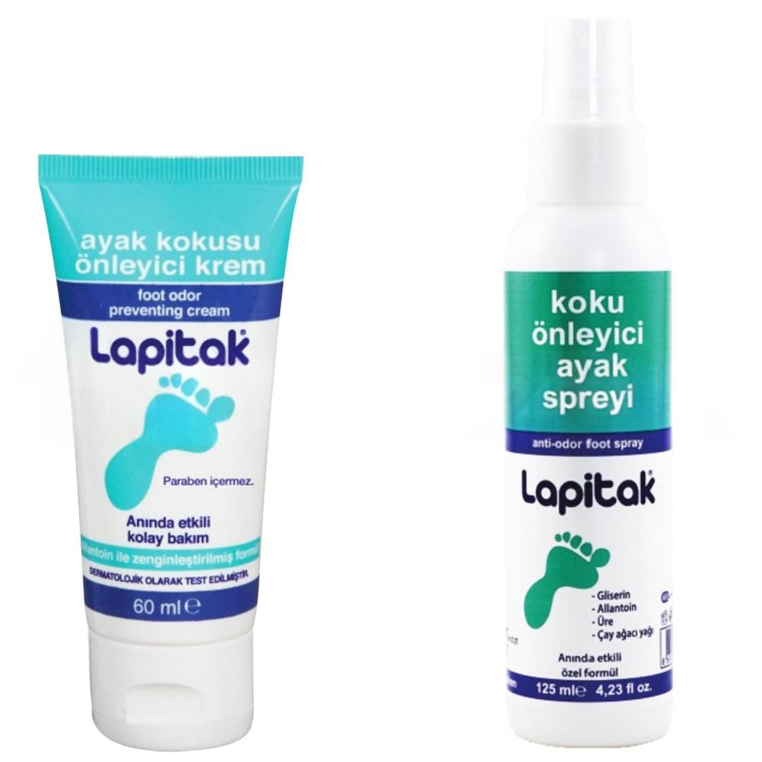 Lapitak Ayak Kokusu Önleyici Set - Sprey 125 ml + Krem 60 ml