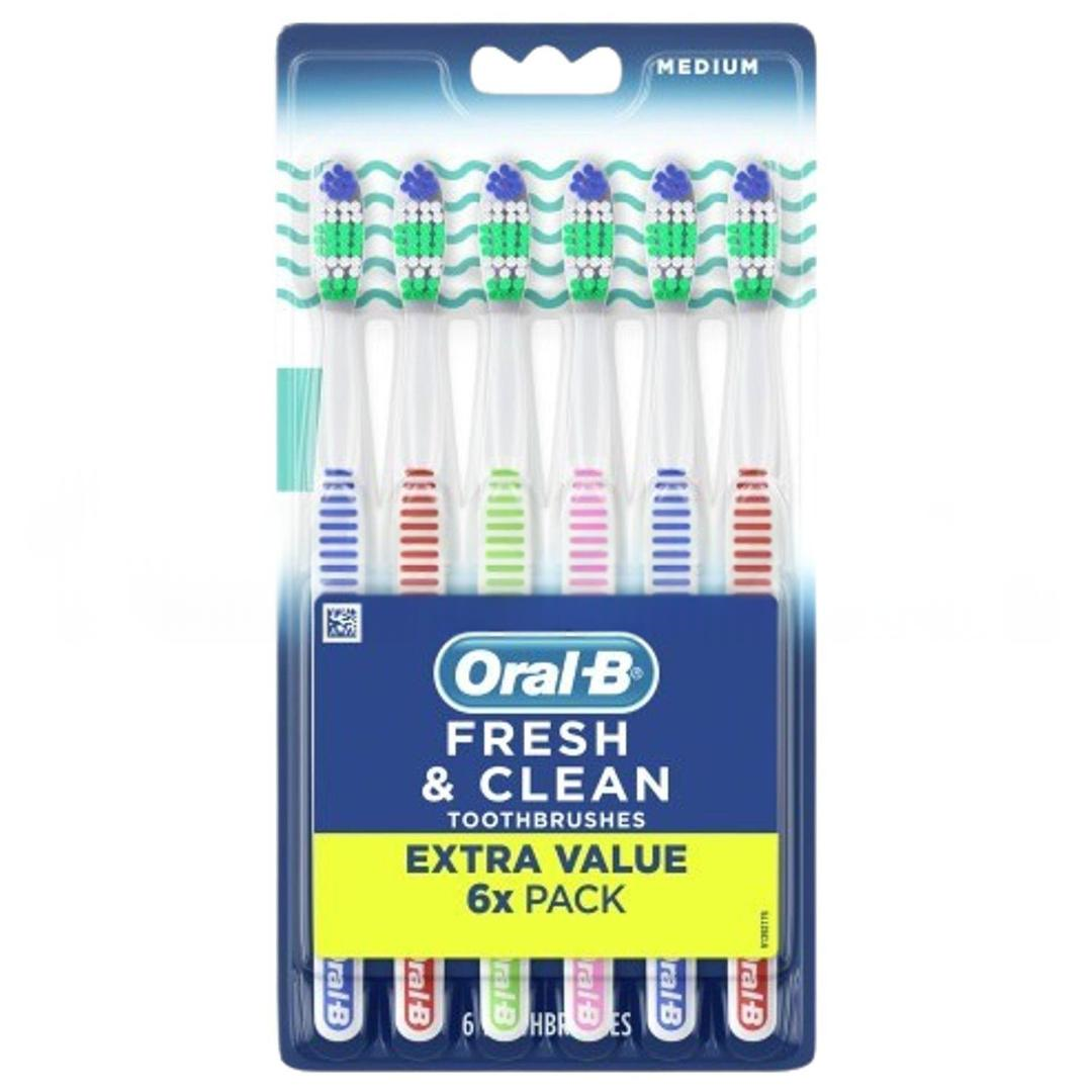 Oral-B Fresh And Clean Diş Fırçası Asorti Orta 6'lı