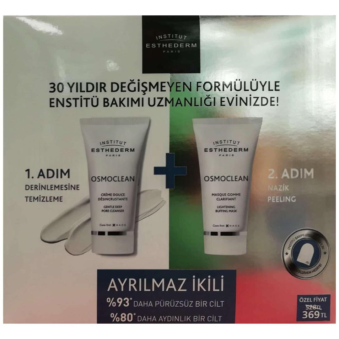 Institut Esthederm Ayrılmaz İkili - Deep Pore Cleanser 75 ml + Gentle Buffing Cream 75 ml
