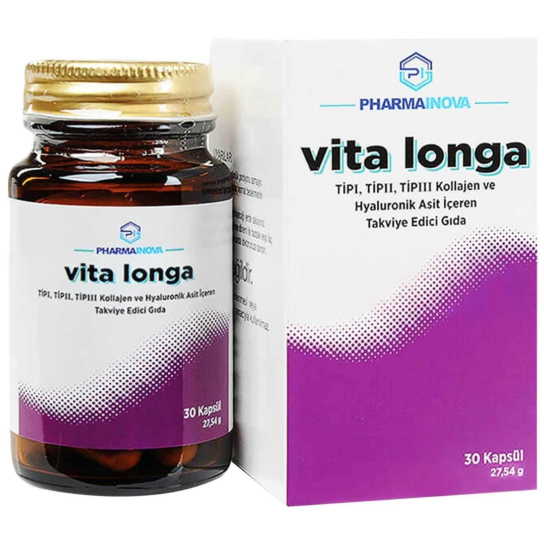 Vita Longa TİPI-II-III Kollajen ve Hyaluronik Asit 30 Kapsül