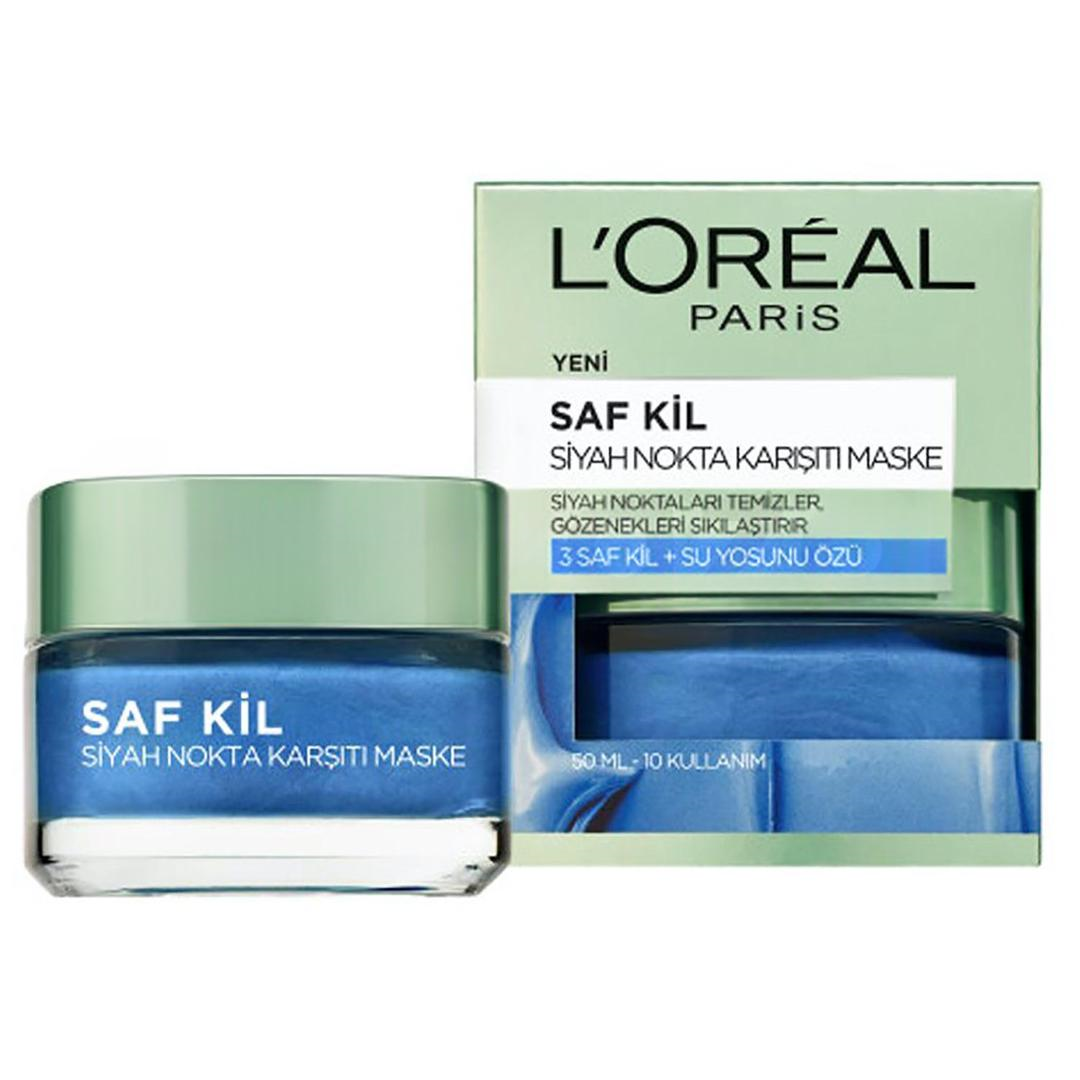 L'Oreal Paris Saf Kil Siyah Nokta Karşıtı Maske 50 ml