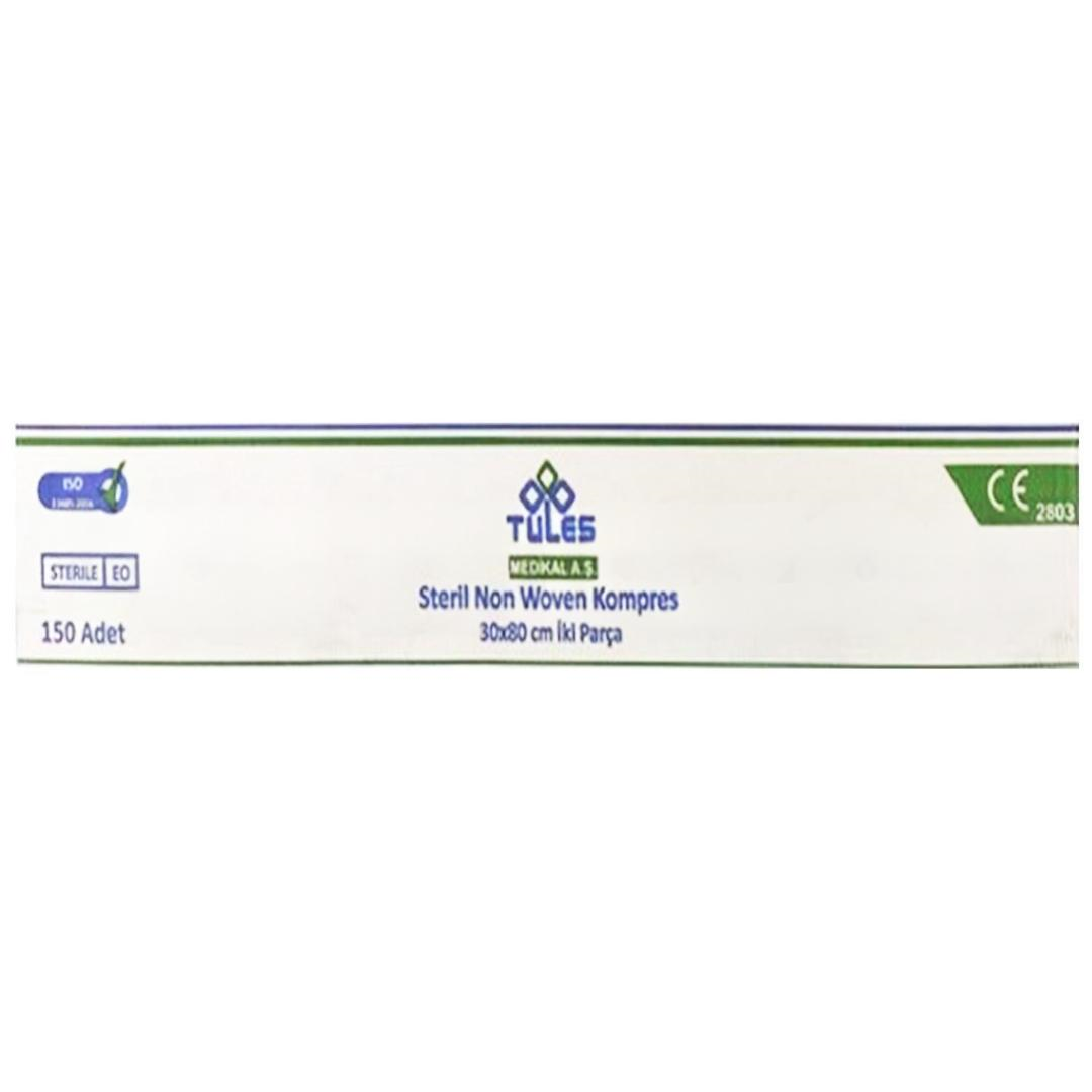 Tules Steril Gazlı Bez İki Parça 30 x 80 cm 150'li Kutu