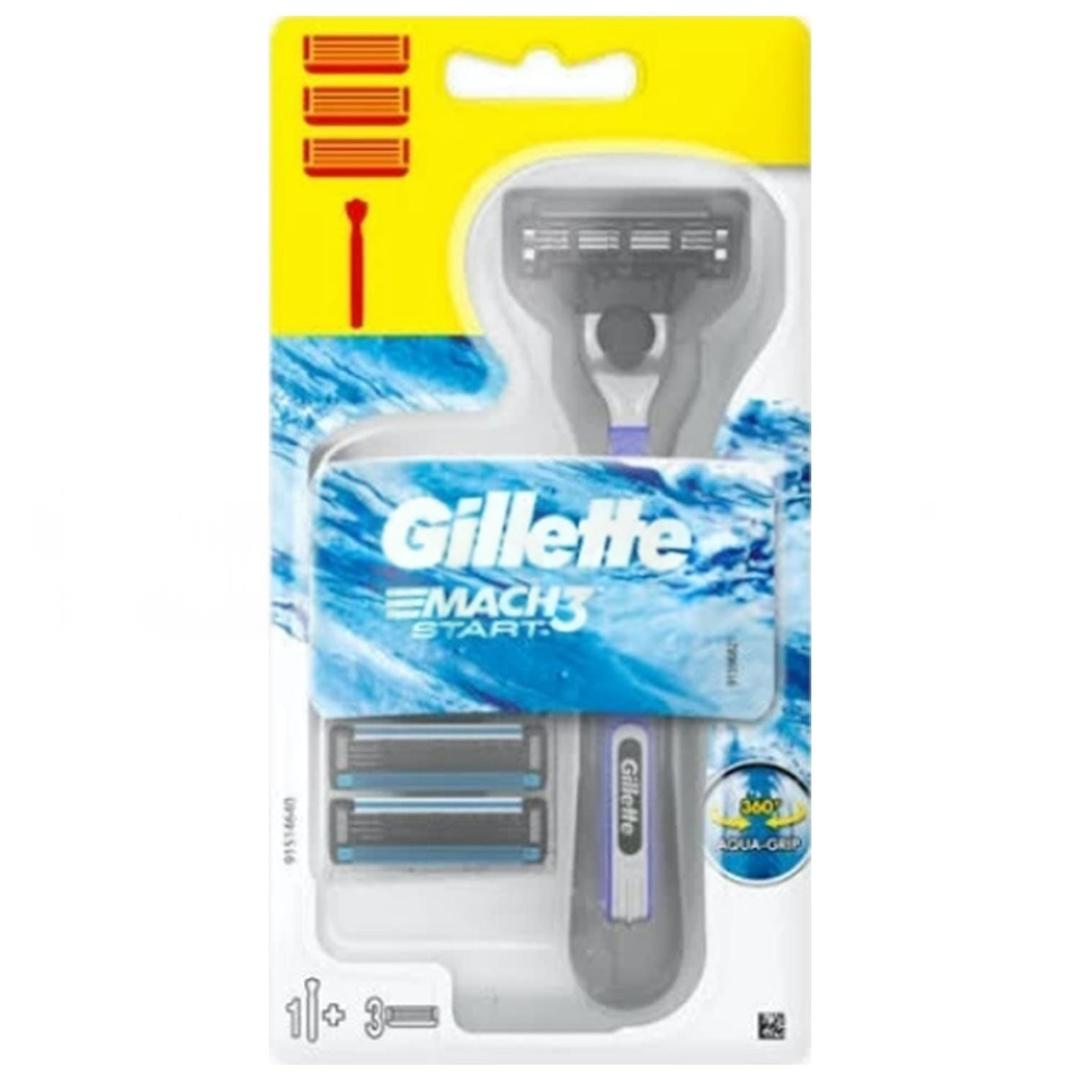 Gillette Mach 3 Start Tıraş Bıçağı + Başlık 3'lü