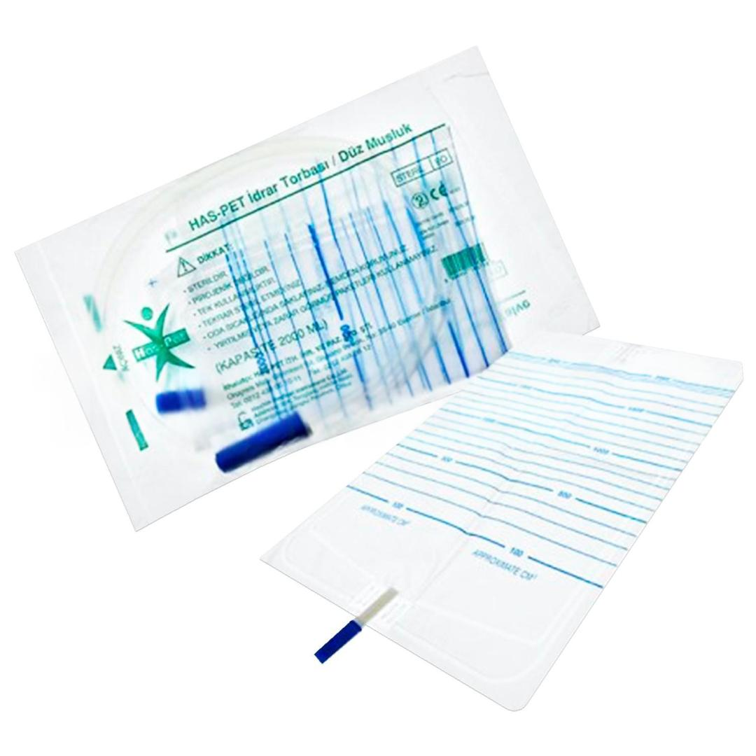 Haspet İdrar Torbası Musluklu Steril - 10'lu Paket