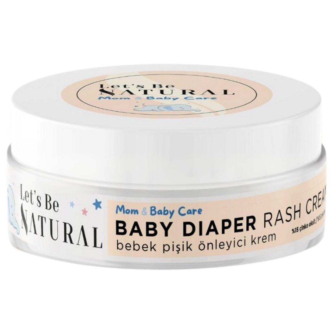 Let's Be Natural Bebek Pişik Önleyici Krem %100 Doğal Çinko Oksit ve Kantaron İçeren Onarıcı 50 ml
