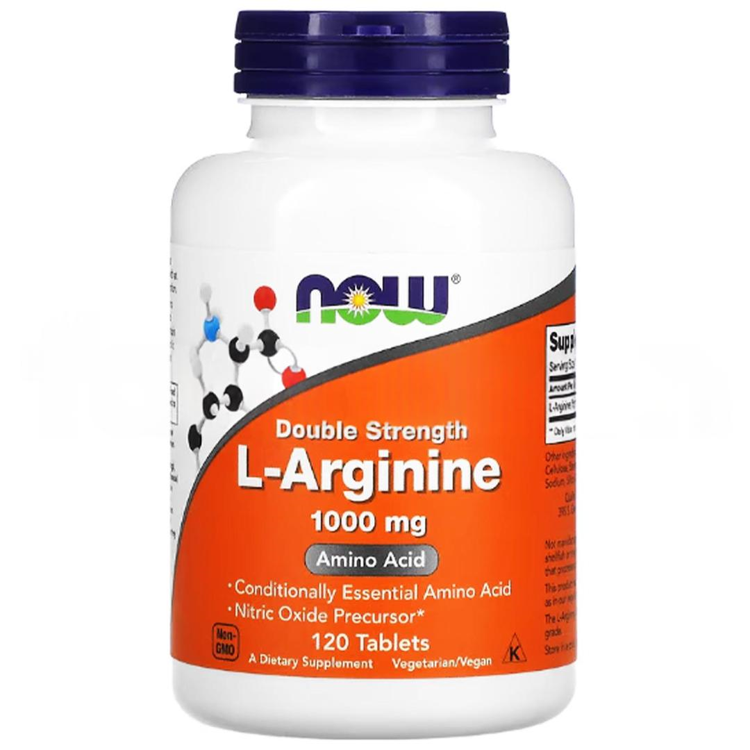 Now Foods L-Arginine Double Strength 1,000 mg 120 Tablets - İthal