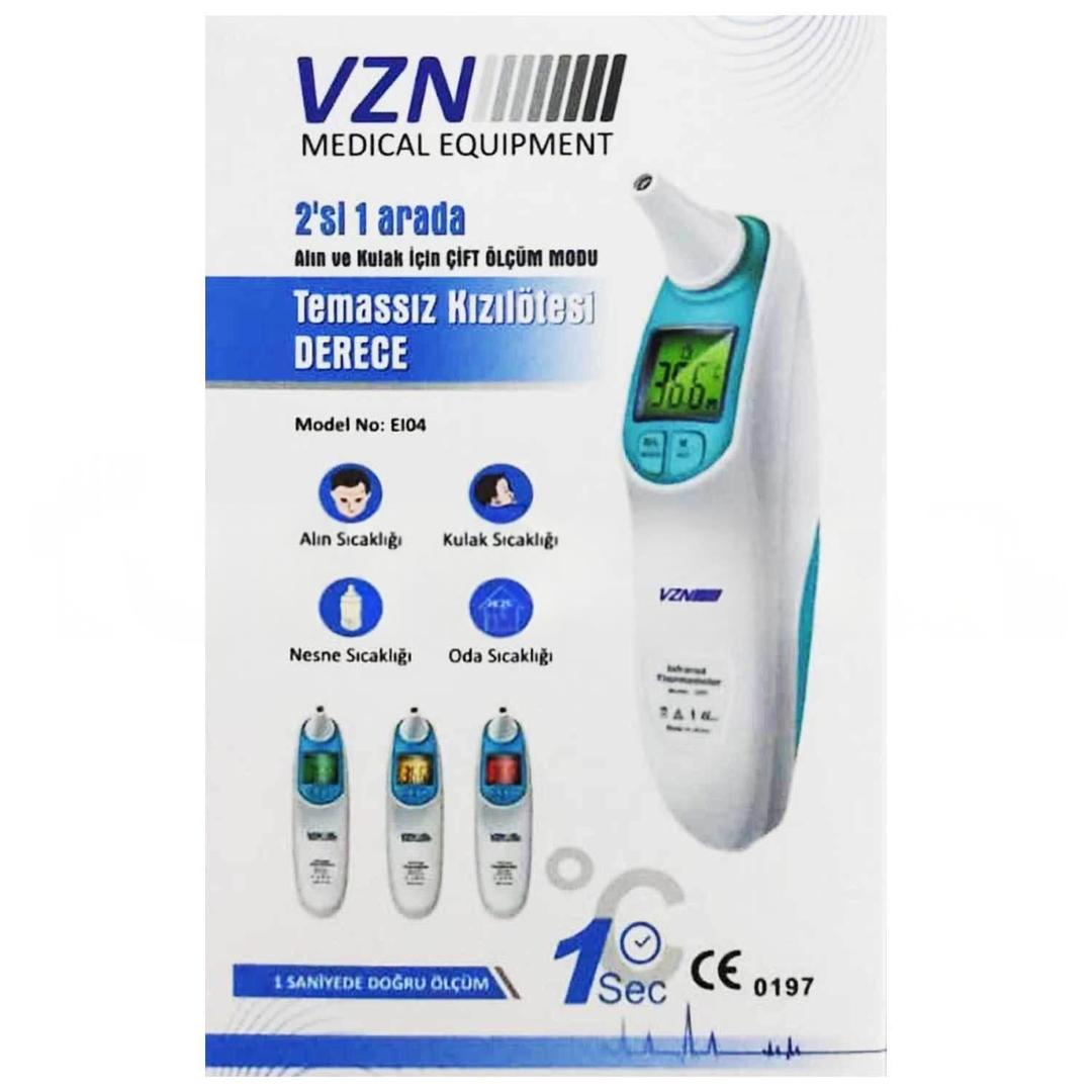 VZN E104 Kulaktan ve Alından Ölçüm Kızılötesi Ateş Ölçer