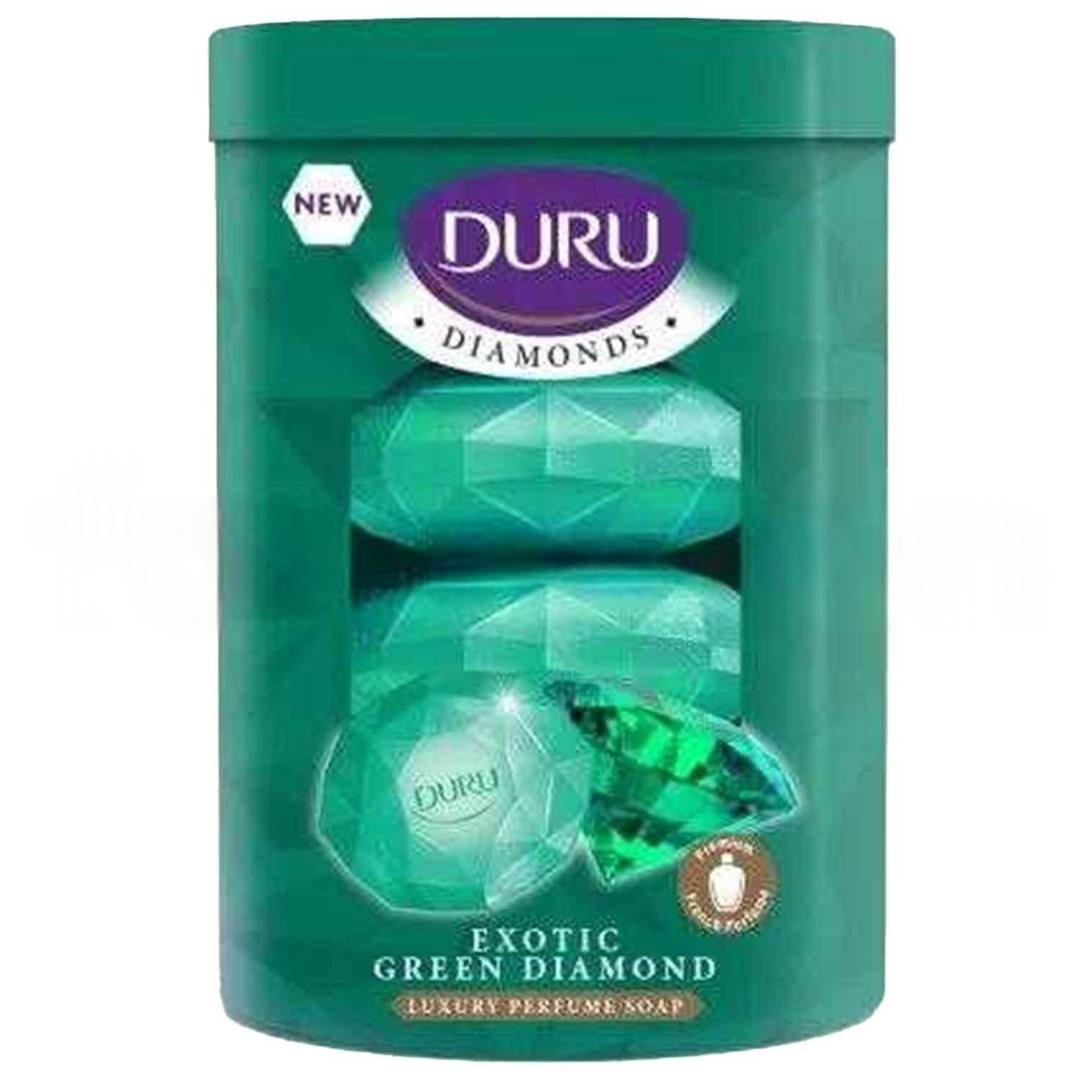 Duru Diamonds Serisi Katı Sabun Yeşil 4'lü 90 gr