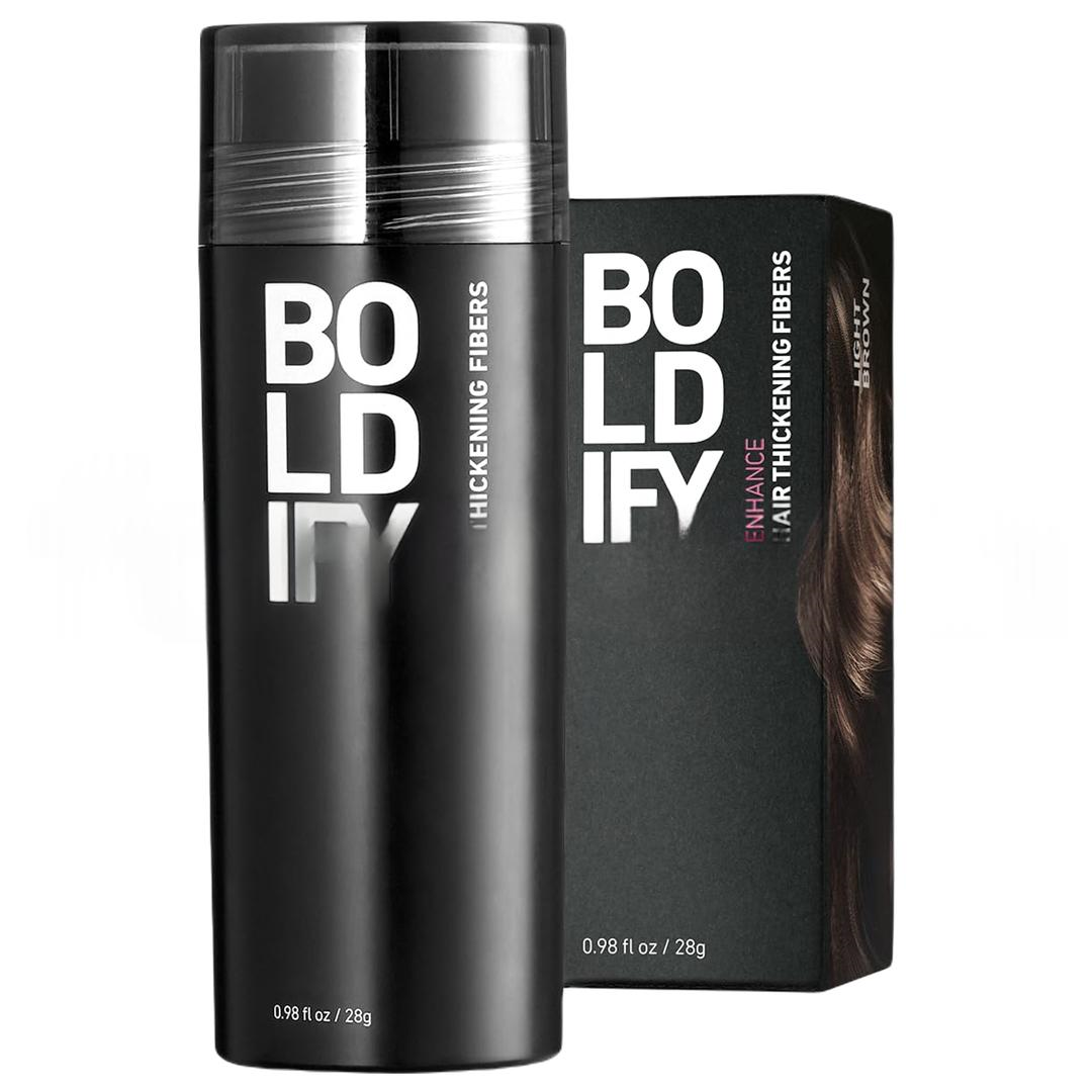 Boldify Saç Dolgunlaştırıcı Fiber Topik Tozu Açık Kahve Hair Building Fibers - 28 gr