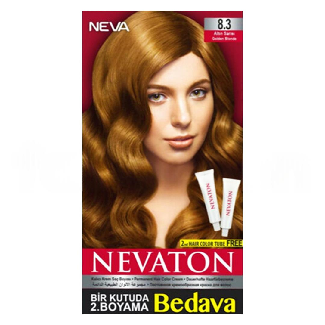 Nevaton Kalıcı Krem Saç Boyası 8.3 Altın Sarısı