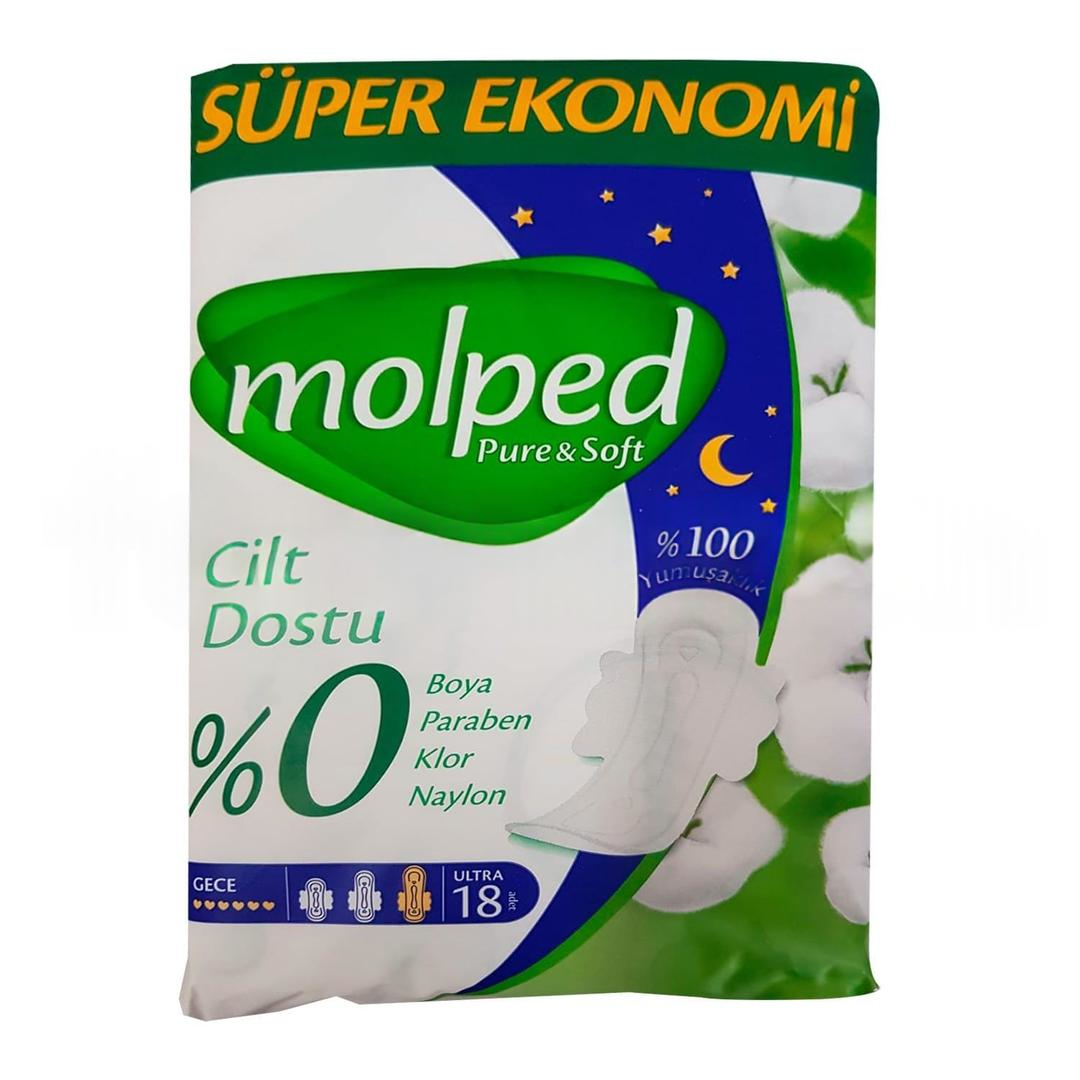 Molped Pure & Soft Super Eko Gece 18’li