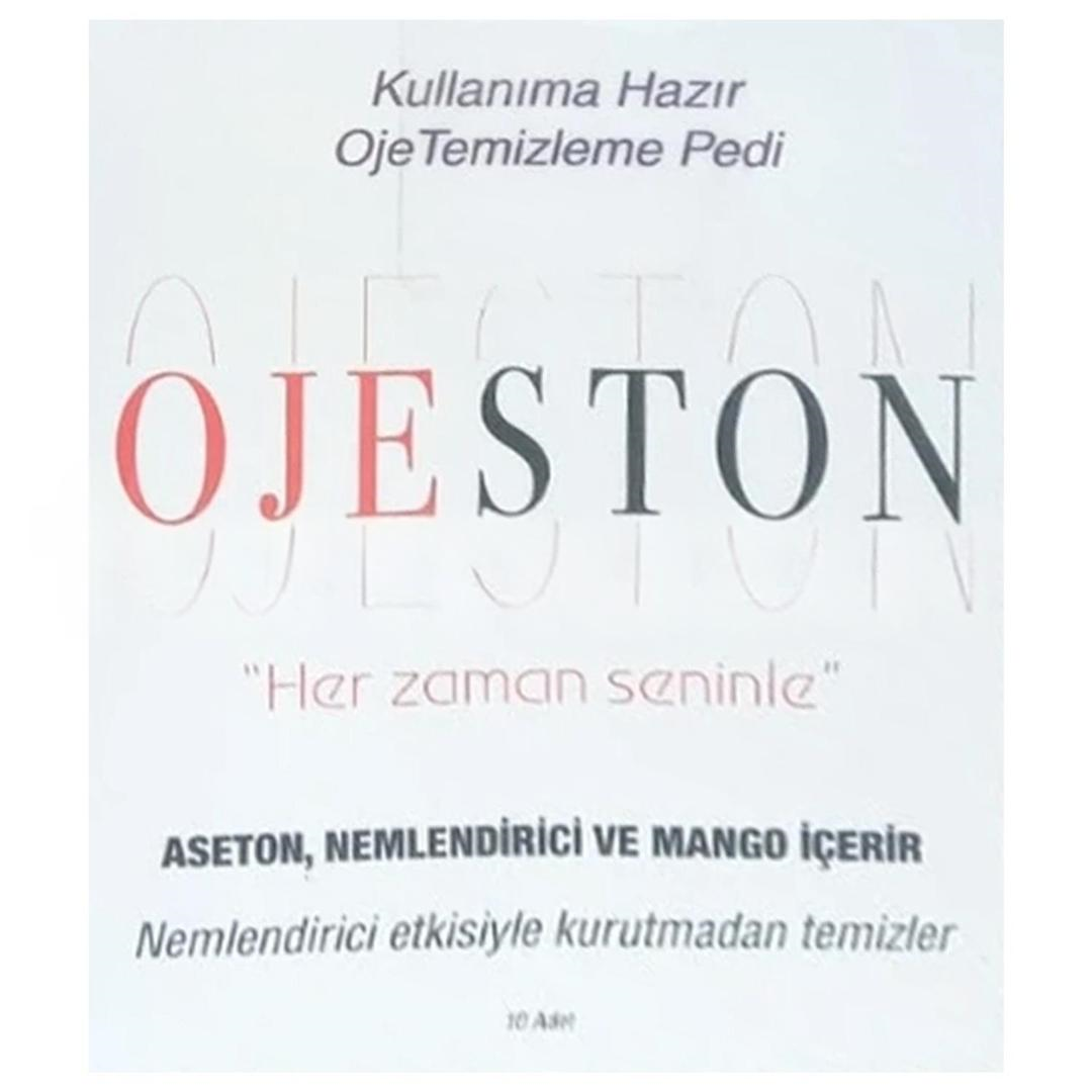Ojeston Kullanıma Hazır Oje Temizleme Pedi 10'lu