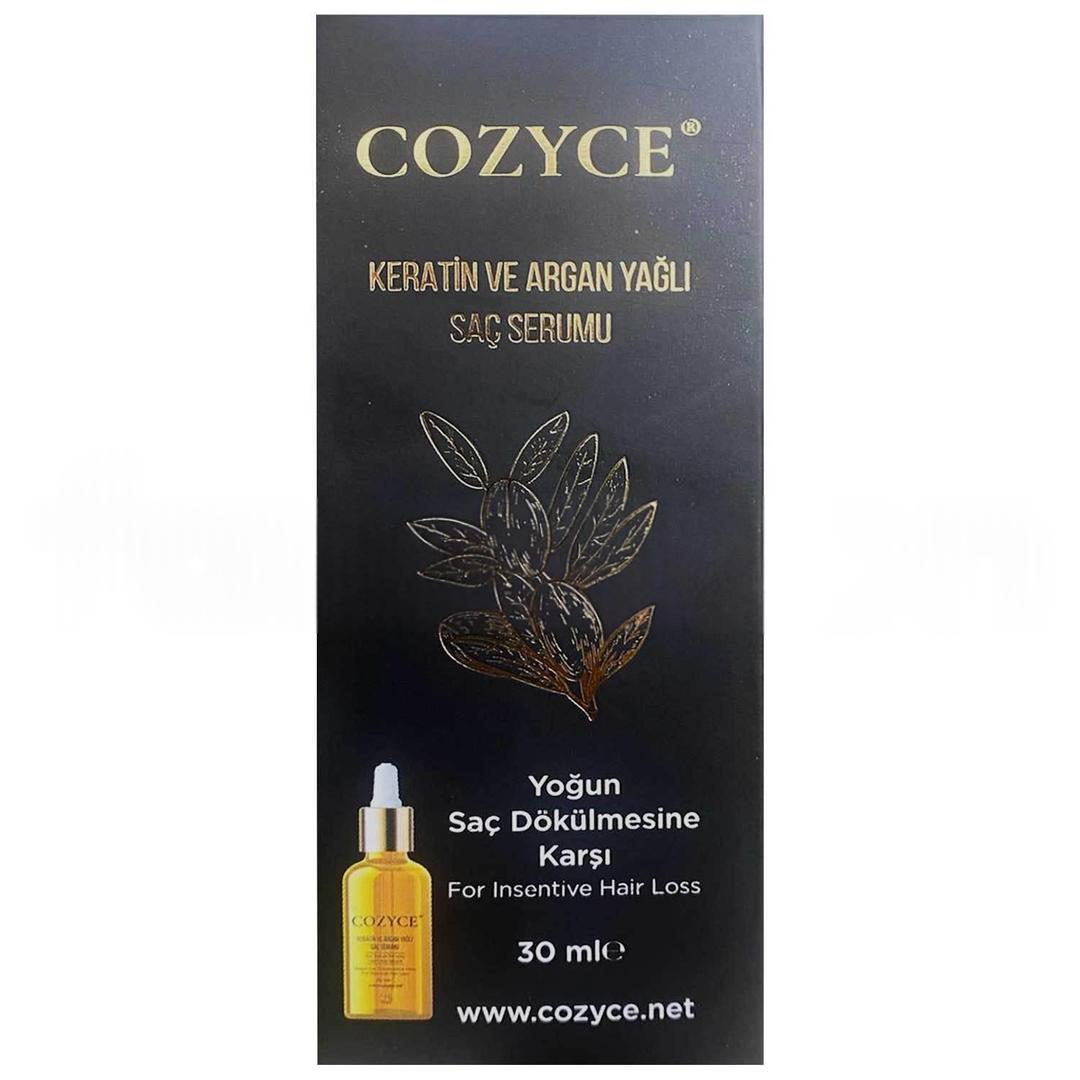 Cozyce Aşırı Yıpranmış Saçlar İçin Keratin & Argan Bakım Yağı 30 ml