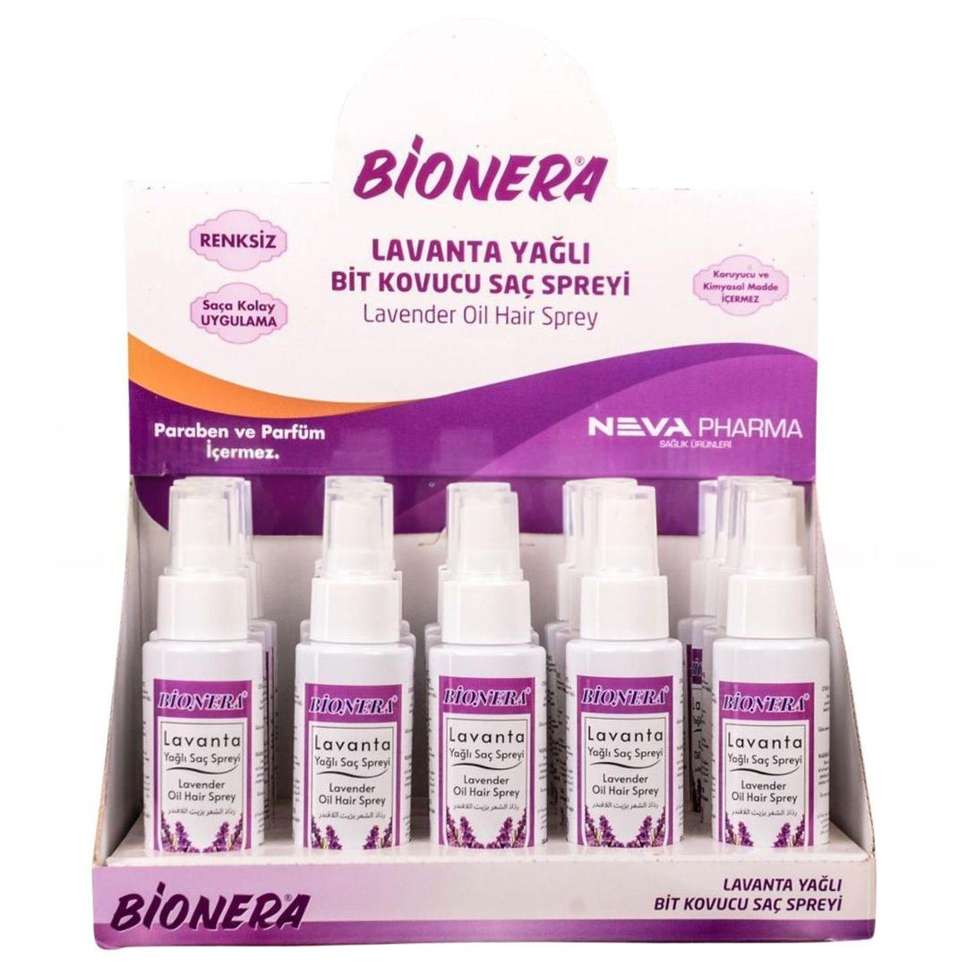 Bionera Bit Kovucu Lavanta Yağlı Saç Spreyi 75 ml - 20'li Stant