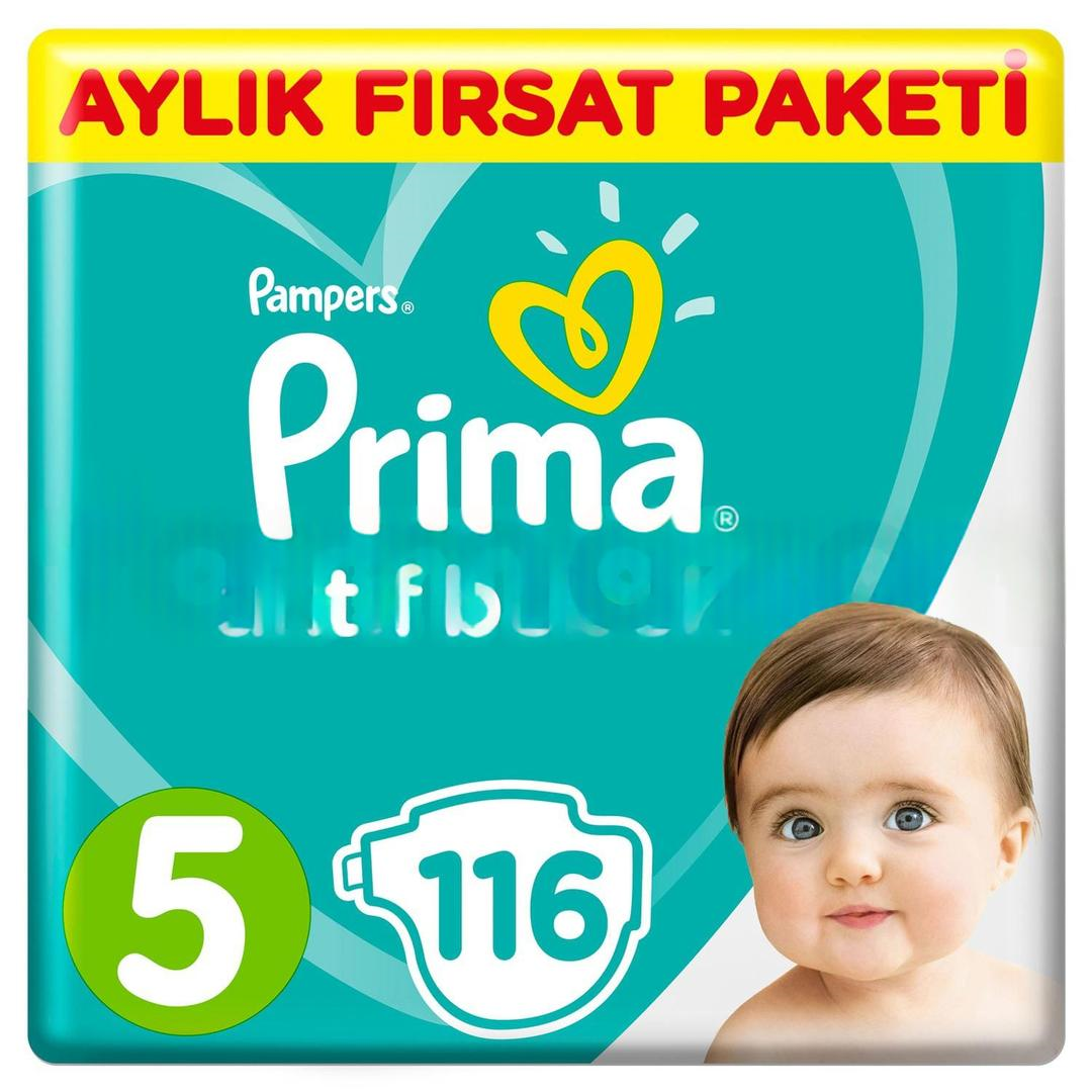 Prima Aktif Bebek Bezi Aylık Fırsat Paketi No: 5 116'lı