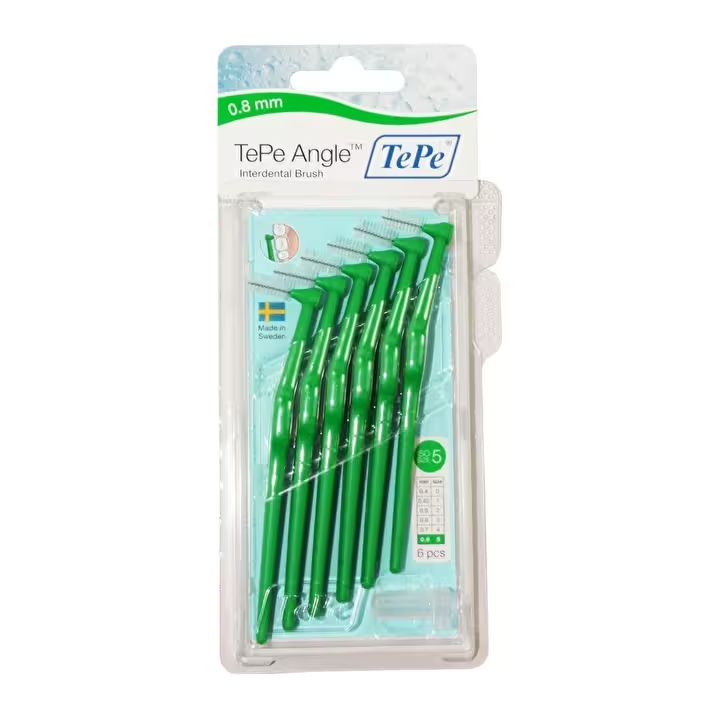 Tepe Angel Yeşil 0.8 mm 6'lı Arayüz Fırçası