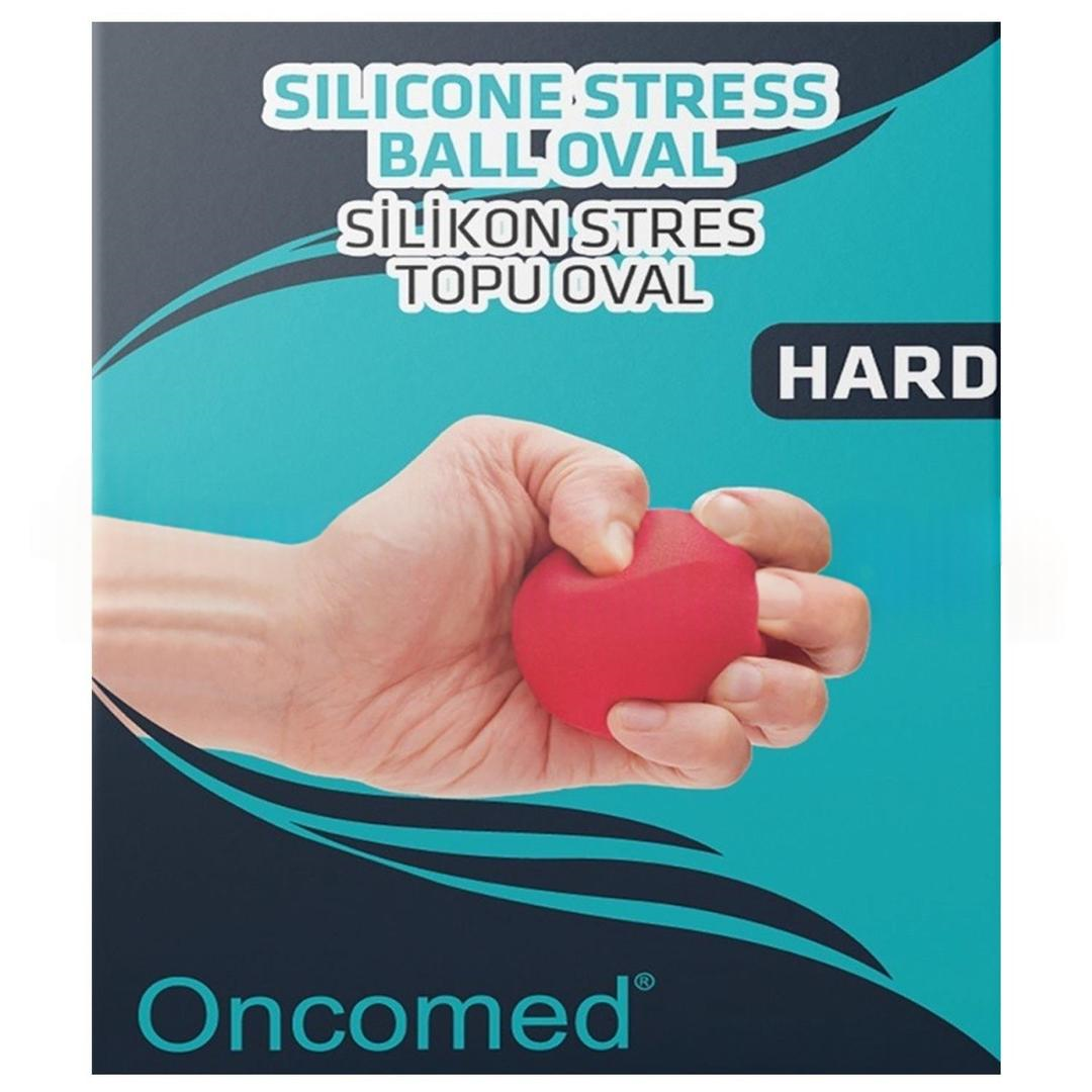Oncomed El Egzersiz Stres Topu Silikon Kırmızı