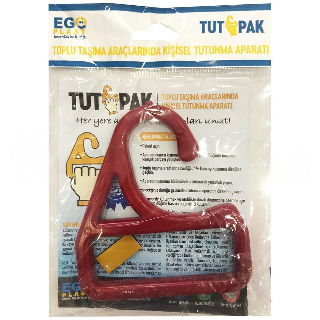 Tutpak Toplu Taşıma Araçları ve Çok Amaçlı Kişisel Tutunma Aparatı - Kırmızı