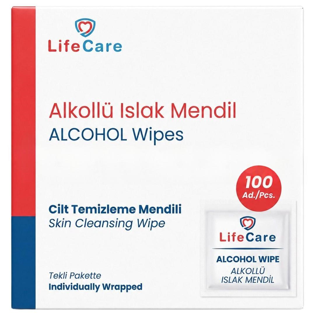 Life Care Alkollü Mendil 6cmx 10cm 100'lü