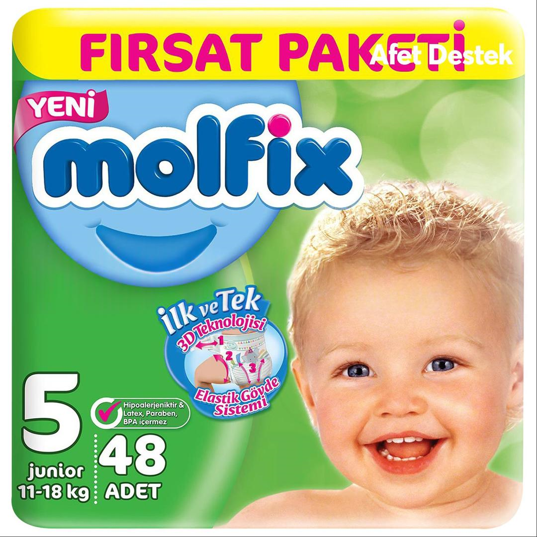 Molfix Bebek Bezi 5 Numara 48'li