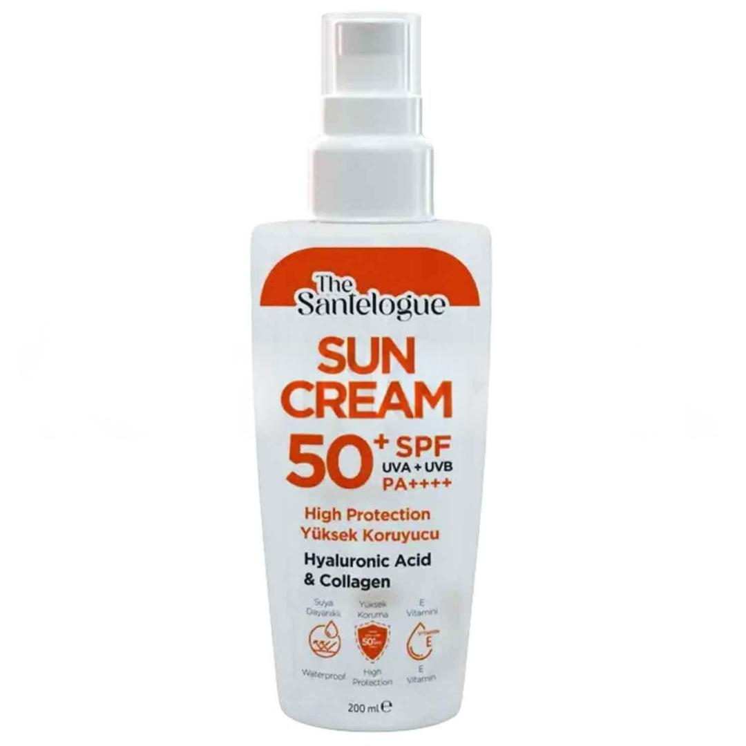 The Santelogue Collagen and Hyaluronic Acid Güneş Kremi SPF50+ 200 ml