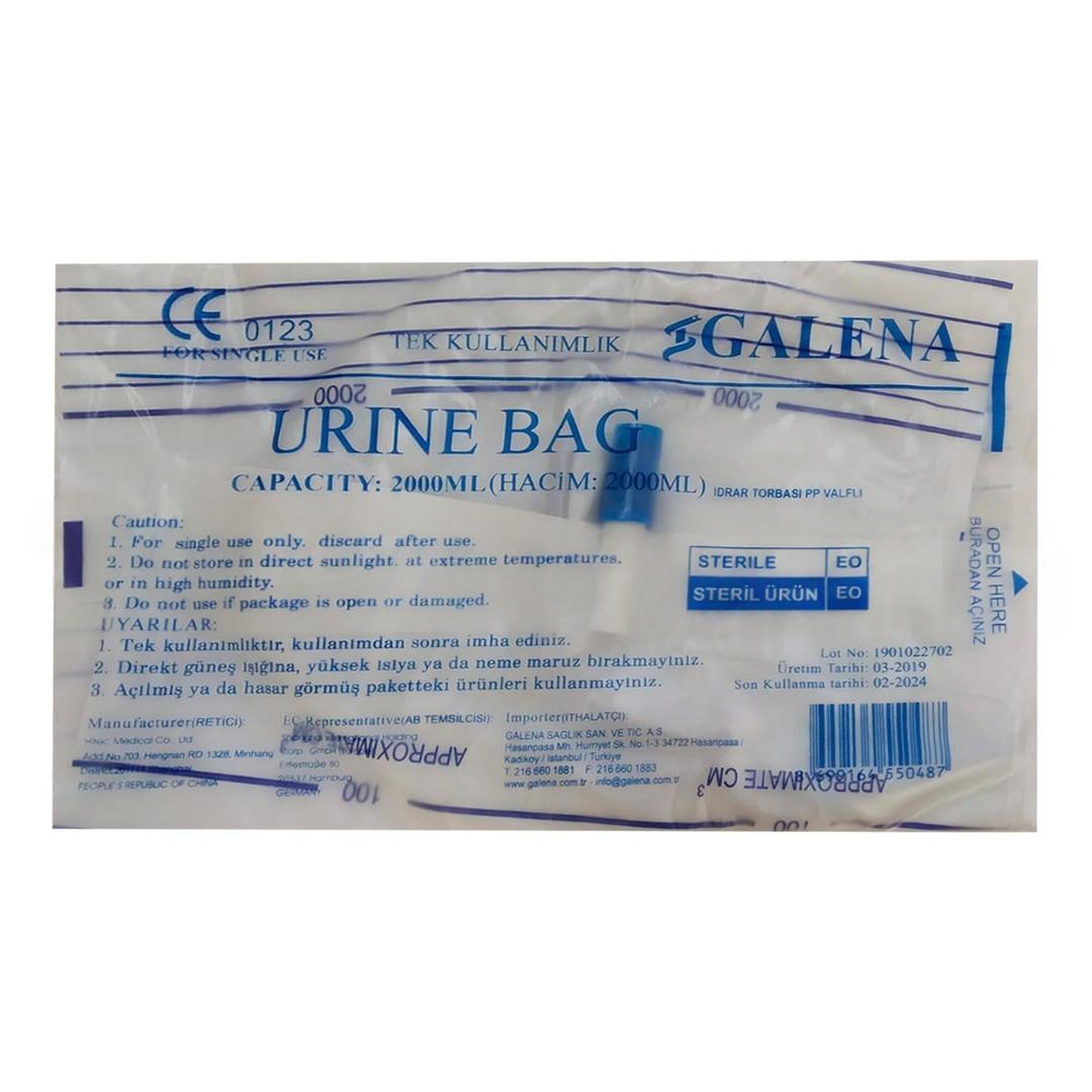 Galena İdrar Torbası Musluklu - 10'lu Paket
