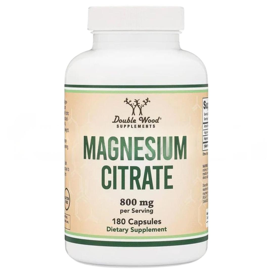 Double Wood Magnesium Citrate 400 mg 180 Capsul - İthal