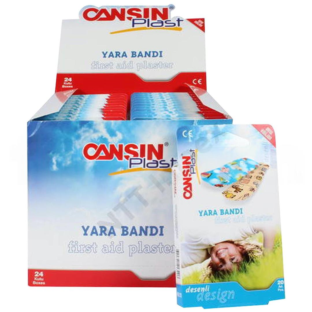 Cansın Plast Desenli Yarabandı 20'li