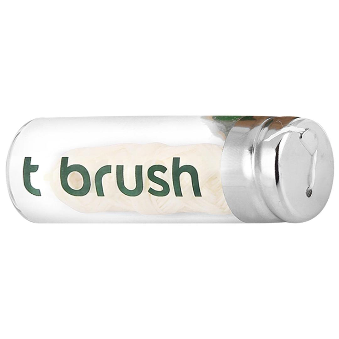 T-brush Naneli Cam Şişe Doğal Diş İpi 30 m